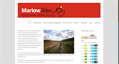 Desktop Screenshot of marlowriders.org.uk